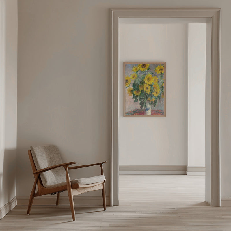 Bouquet Of Sunflowers - Stretched Canvas, Poster or Fine Art Print I Heart Wall Art