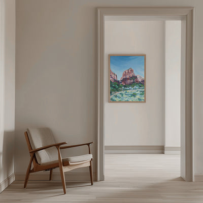 Angels Landing - Stretched Canvas, Poster or Fine Art Print I Heart Wall Art