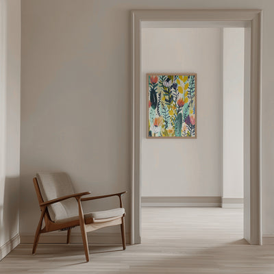 Rain Of Flowers - Stretched Canvas, Poster or Fine Art Print I Heart Wall Art