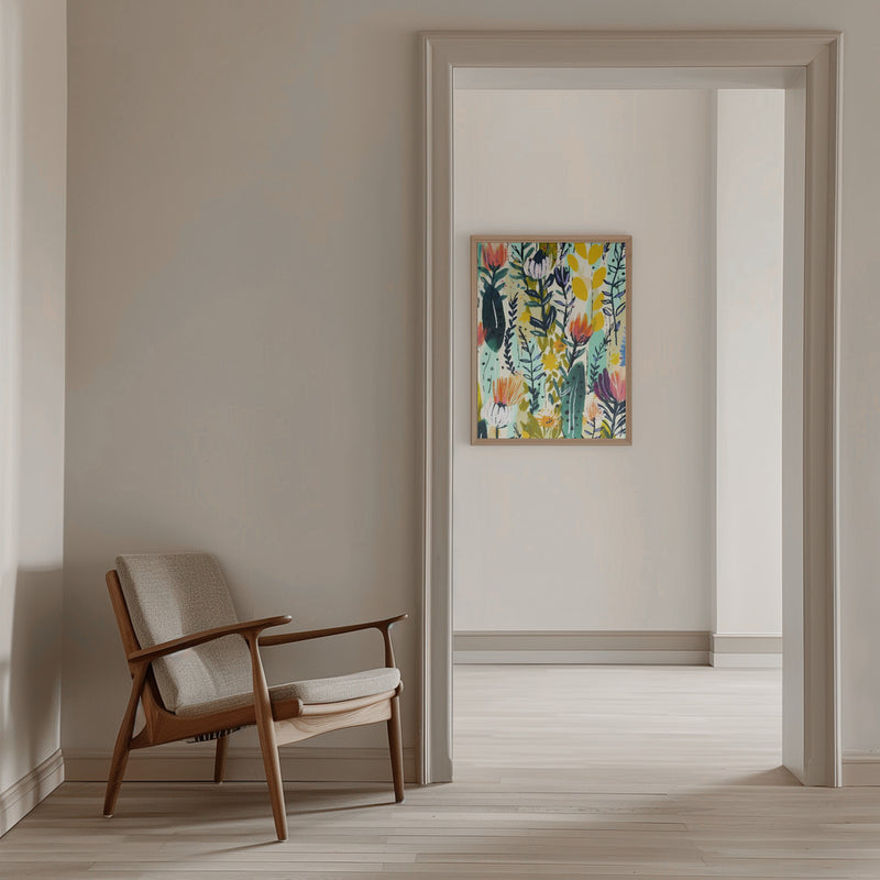 Rain Of Flowers - Stretched Canvas, Poster or Fine Art Print I Heart Wall Art