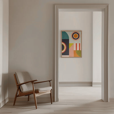 Playing Around Shapes 2 - Stretched Canvas, Poster or Fine Art Print I Heart Wall Art