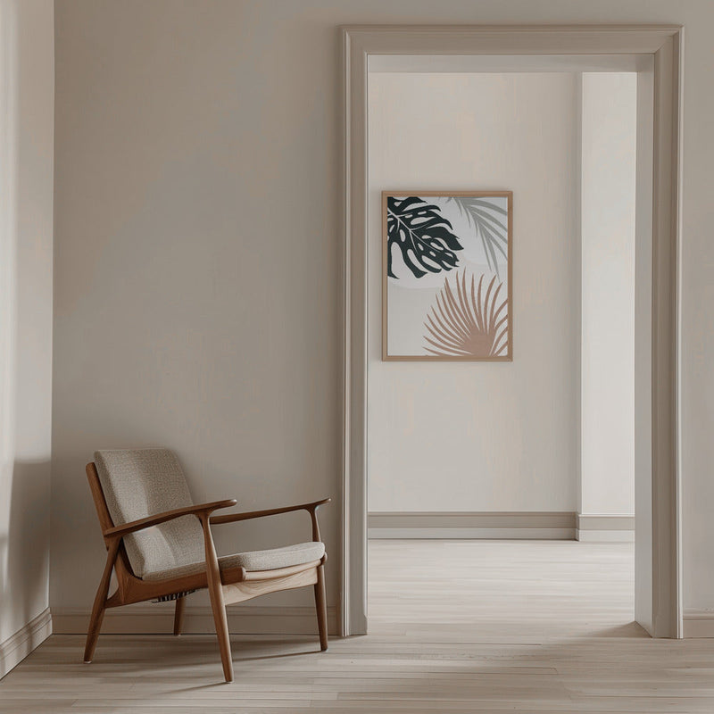 Tropical Leaves No3 - Stretched Canvas, Poster or Fine Art Print I Heart Wall Art