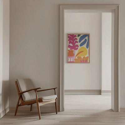 Happy Summer No 3 - Stretched Canvas, Poster or Fine Art Print I Heart Wall Art