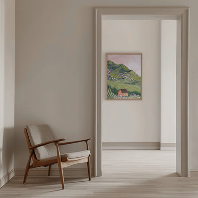 Mountain House - Stretched Canvas, Poster or Fine Art Print I Heart Wall Art