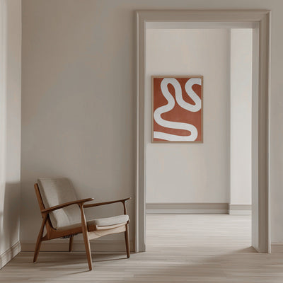 Crimson Pathways - Stretched Canvas, Poster or Fine Art Print I Heart Wall Art