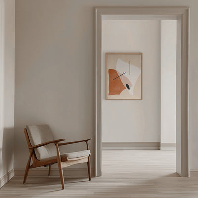 Geometric Shapes In Earthy Tones - Stretched Canvas, Poster or Fine Art Print I Heart Wall Art