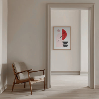 Geometric Shapes In A Minimalist Style - Stretched Canvas, Poster or Fine Art Print I Heart Wall Art