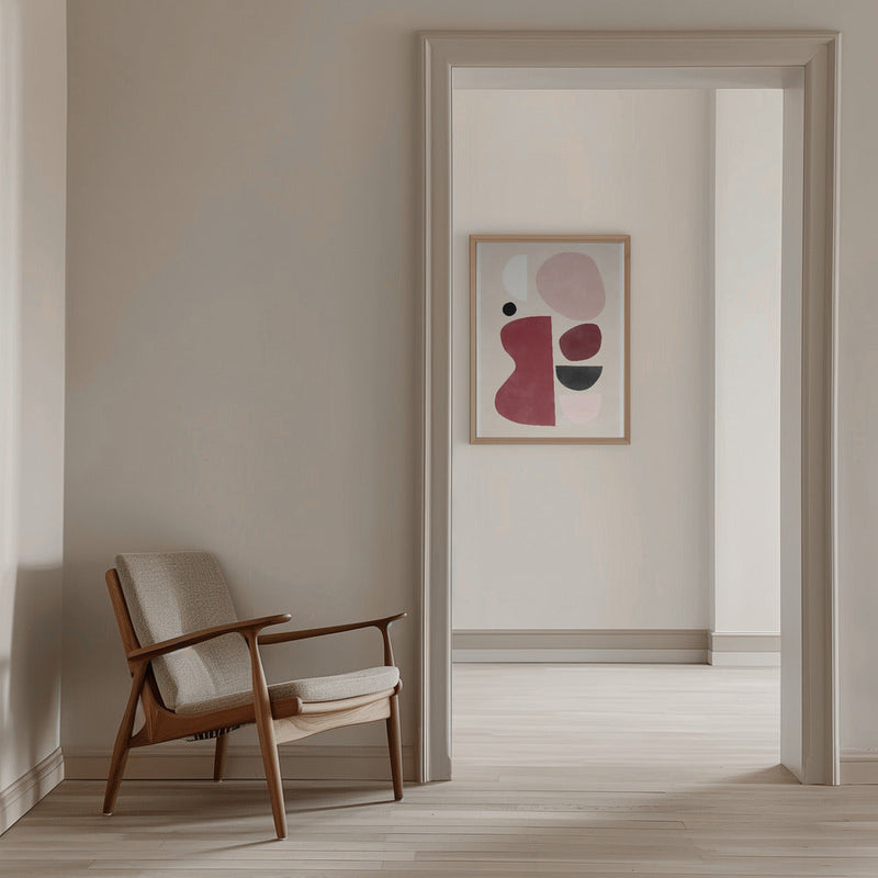 Abstract Geometric Shapes - Stretched Canvas, Poster or Fine Art Print I Heart Wall Art