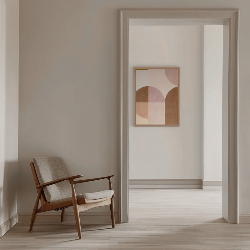 Earthy Geometrics - Stretched Canvas, Poster or Fine Art Print I Heart Wall Art