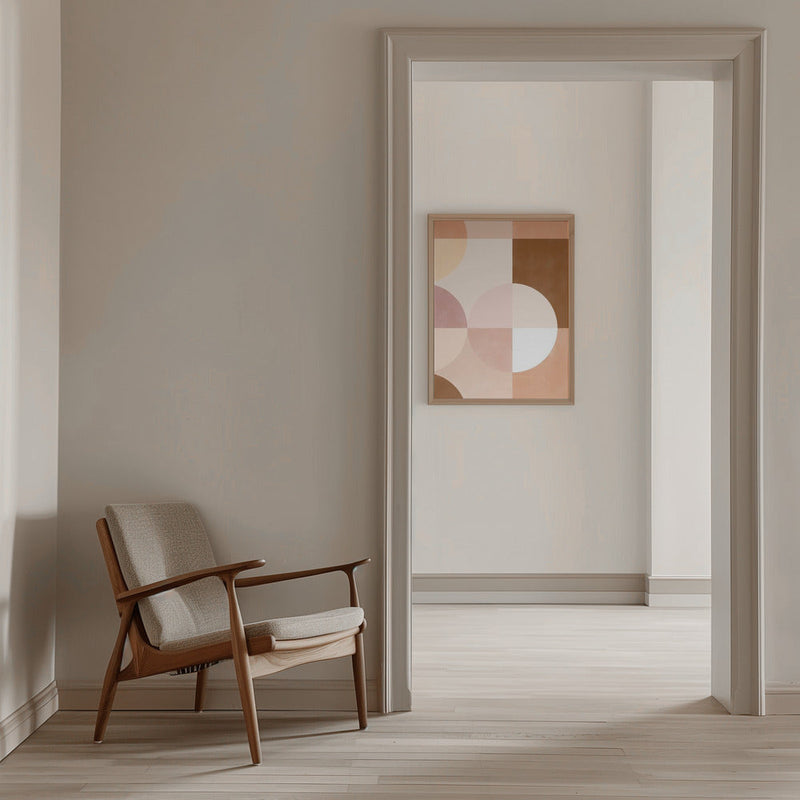 Overlapping Circles And Squares - Stretched Canvas, Poster or Fine Art Print I Heart Wall Art