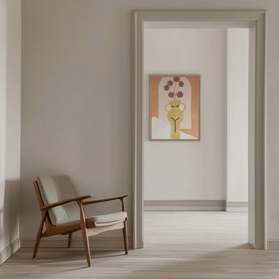 Stylized Vase Resembling A Female Form - Stretched Canvas, Poster or Fine Art Print I Heart Wall Art