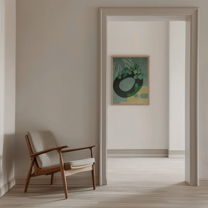 Leaves More 4 Greenery - Stretched Canvas, Poster or Fine Art Print I Heart Wall Art