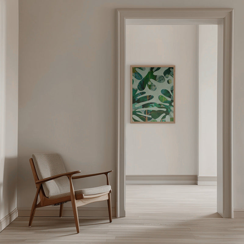 Leaves More 10 Kopie - Stretched Canvas, Poster or Fine Art Print I Heart Wall Art