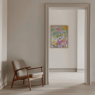 Vibrant Garden Dream - Stretched Canvas, Poster or Fine Art Print I Heart Wall Art