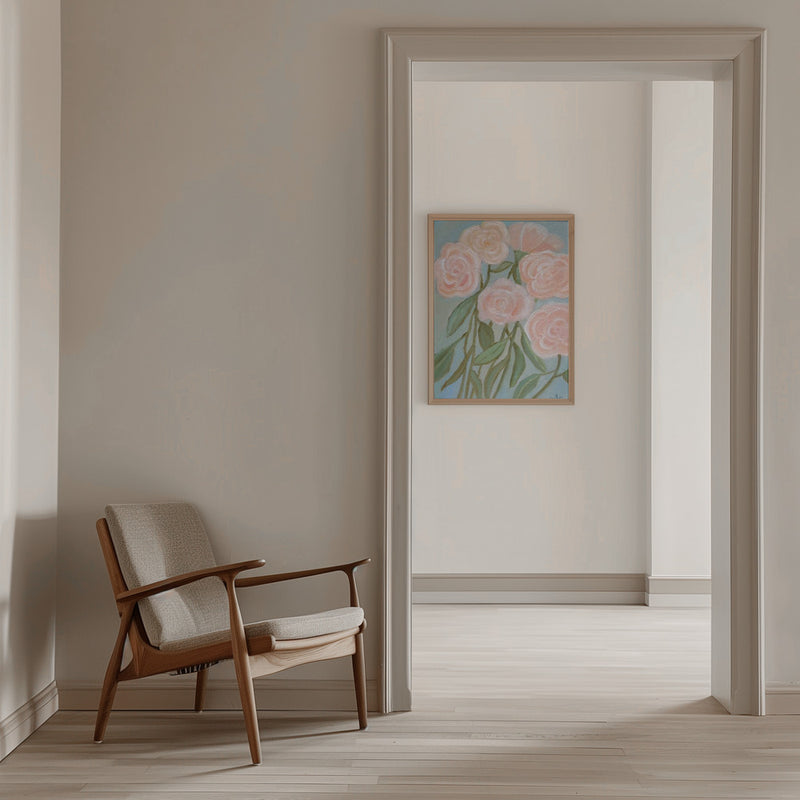 Bunch of Roses - Stretched Canvas, Poster or Fine Art Print I Heart Wall Art