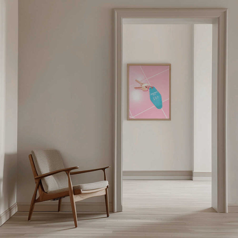 Motel Room Keys - Stretched Canvas, Poster or Fine Art Print I Heart Wall Art