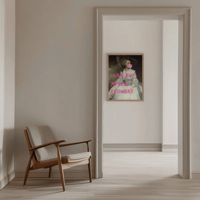 I Can Buy Myself Flowers - Stretched Canvas, Poster or Fine Art Print I Heart Wall Art