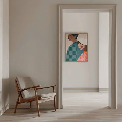 Be My Valentine - Stretched Canvas, Poster or Fine Art Print I Heart Wall Art