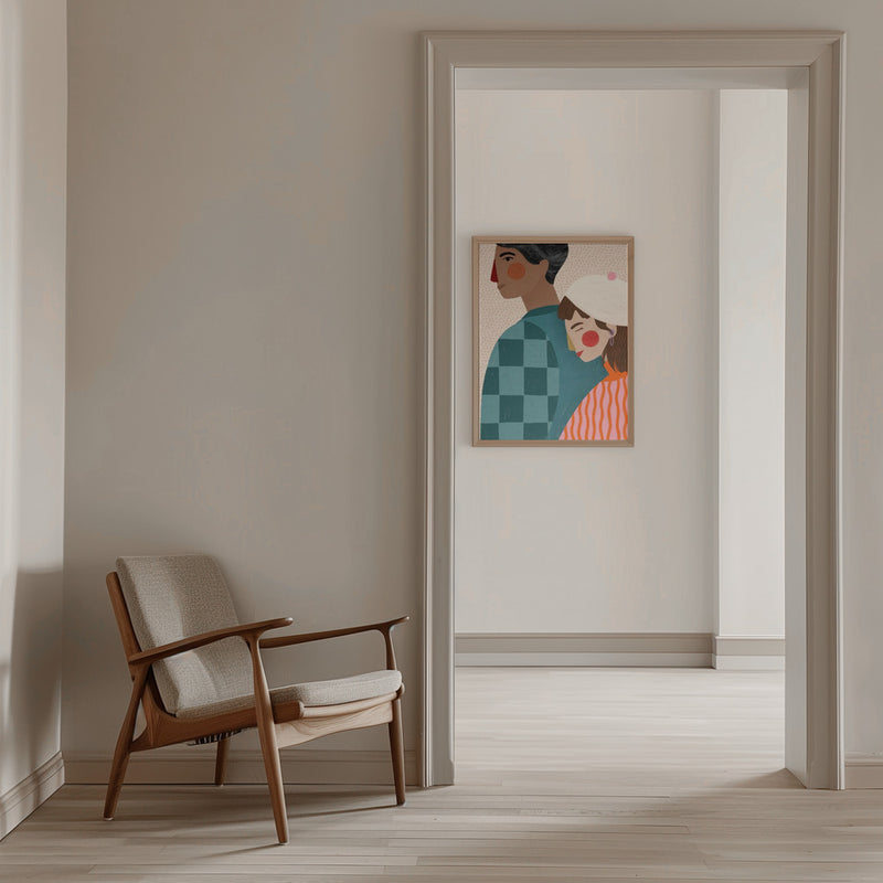 Be My Valentine - Stretched Canvas, Poster or Fine Art Print I Heart Wall Art