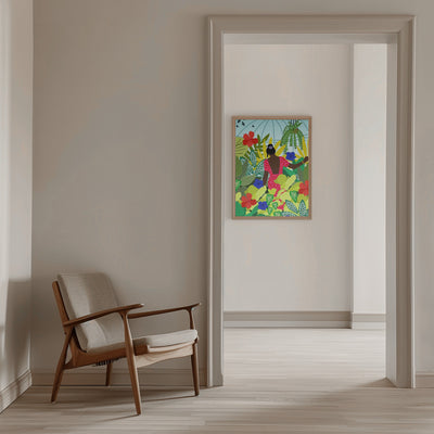 9933x14043 Din 87 Walking In My Greenhouse - Stretched Canvas, Poster or Fine Art Print I Heart Wall Art