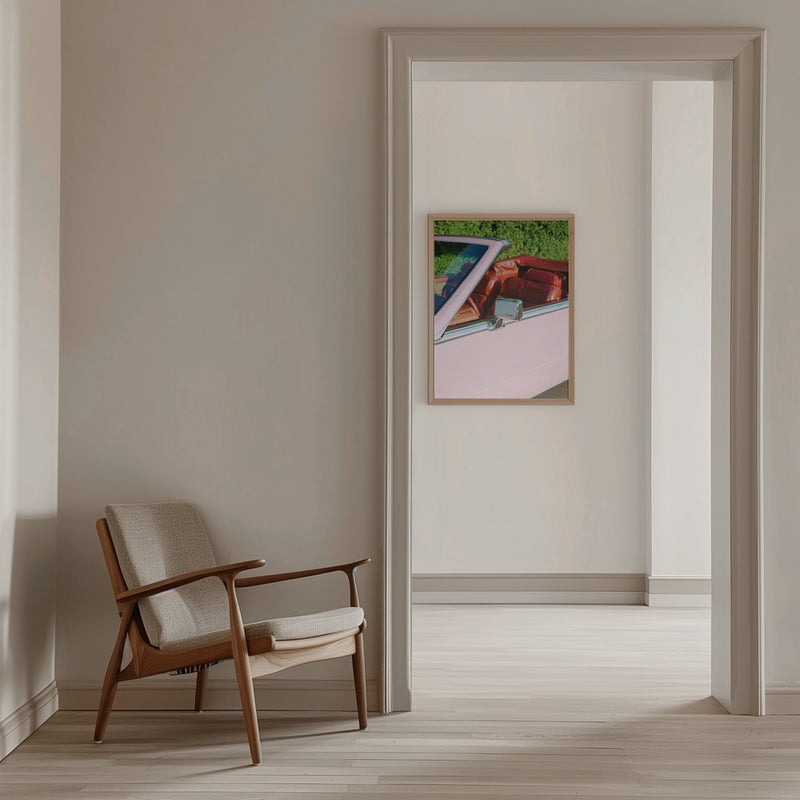 Pink Cadillac - Stretched Canvas, Poster or Fine Art Print I Heart Wall Art