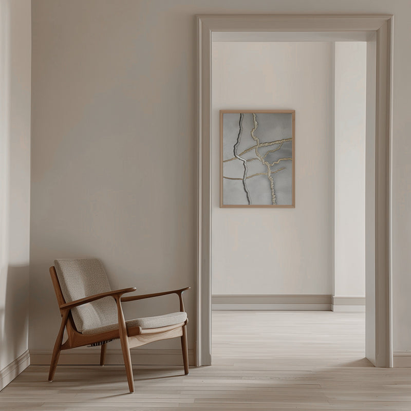 Metallic landscape nº1 - Stretched Canvas, Poster or Fine Art Print I Heart Wall Art