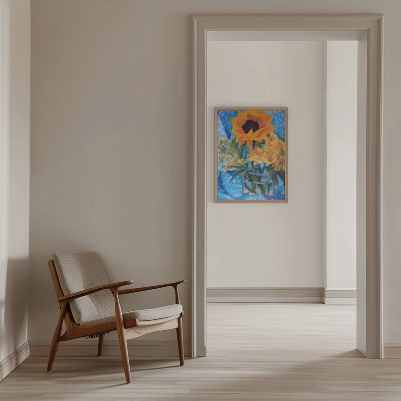 Summer Flowers - Stretched Canvas, Poster or Fine Art Print I Heart Wall Art