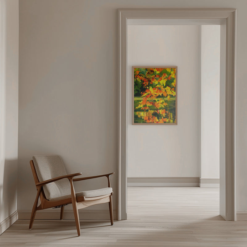 Autumn Reflections - Stretched Canvas, Poster or Fine Art Print I Heart Wall Art