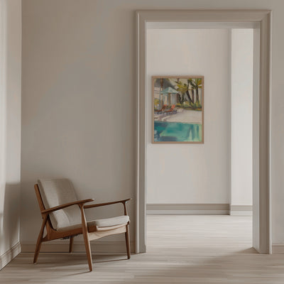 Palmbeach - Stretched Canvas, Poster or Fine Art Print I Heart Wall Art