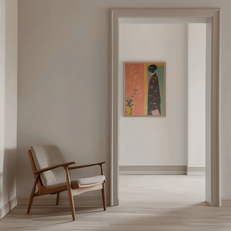 Portrait of a Woman - Stretched Canvas, Poster or Fine Art Print I Heart Wall Art