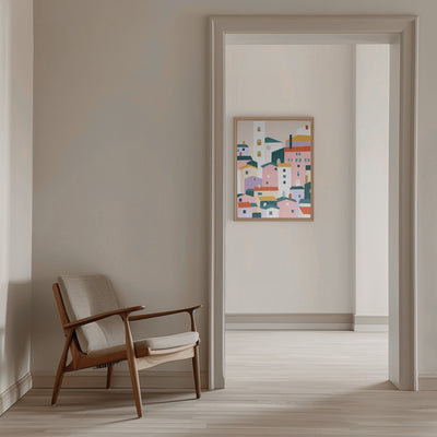 Town - Stretched Canvas, Poster or Fine Art Print I Heart Wall Art