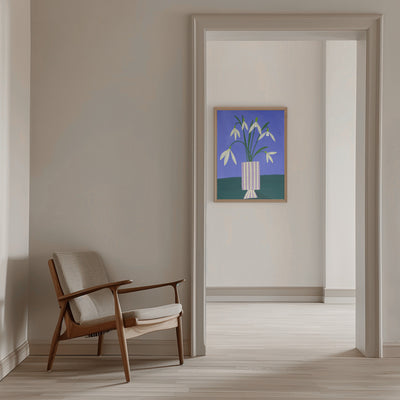 Snowdrops - Stretched Canvas, Poster or Fine Art Print I Heart Wall Art