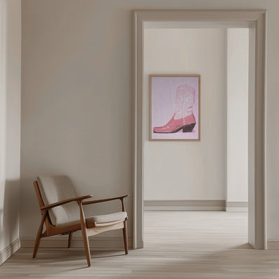 P&c Cowgirlboot Copy - Stretched Canvas, Poster or Fine Art Print I Heart Wall Art