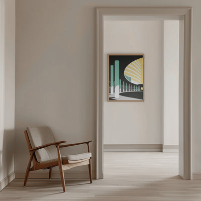 Miami Fontainbleu Entrance - Stretched Canvas, Poster or Fine Art Print I Heart Wall Art