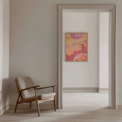 Ski Mars - Stretched Canvas, Poster or Fine Art Print