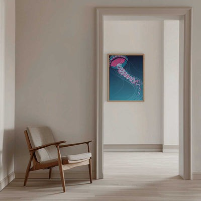 Lions Mane Jellyfish - Stretched Canvas, Poster or Fine Art Print