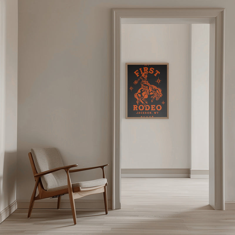 First Rodeo.png - Stretched Canvas, Poster or Fine Art Print I Heart Wall Art