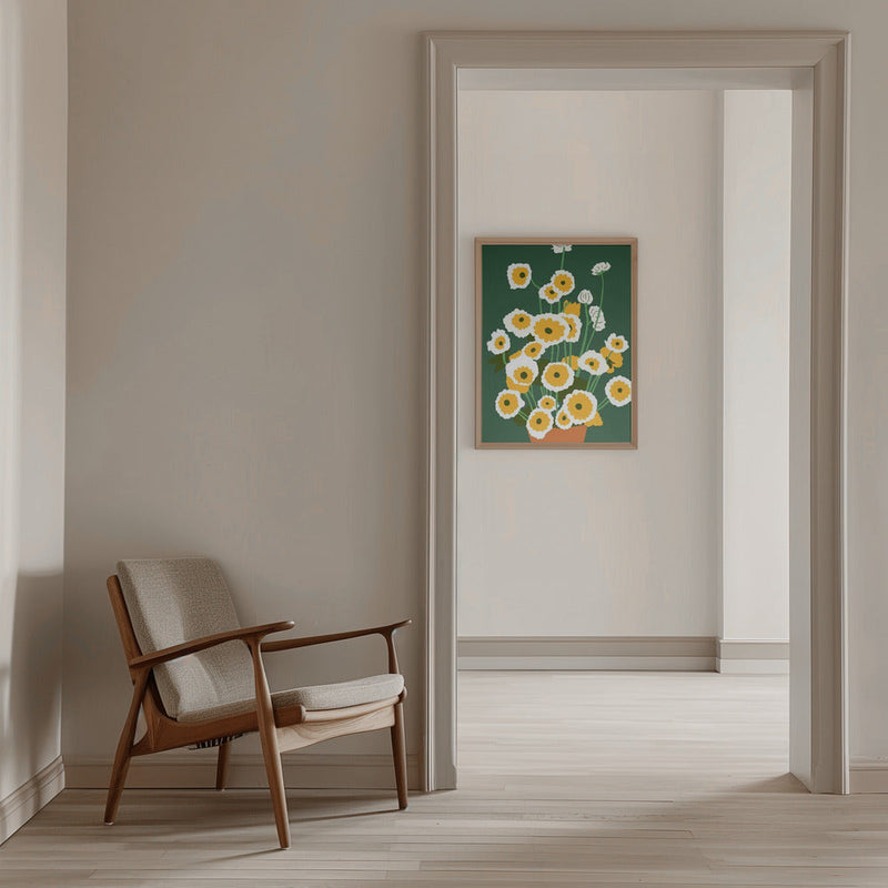 Brown Pot - Stretched Canvas, Poster or Fine Art Print I Heart Wall Art