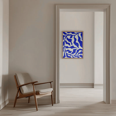 Indigo Elegance - Stretched Canvas, Poster or Fine Art Print I Heart Wall Art