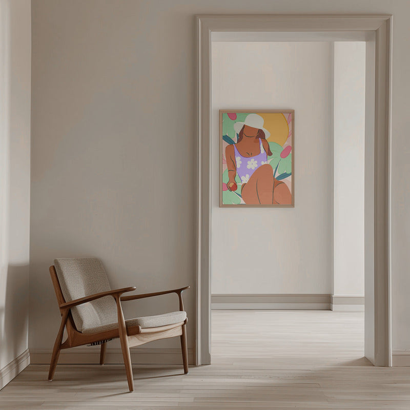 Flower Fields and Sunshine - Stretched Canvas, Poster or Fine Art Print I Heart Wall Art