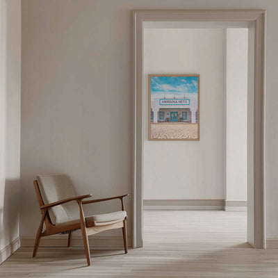 Historic Amargosa Hotel and Opera House in Death Valley Junction, California - Stretched Canvas, Poster or Fine Art Print I Heart Wall Art