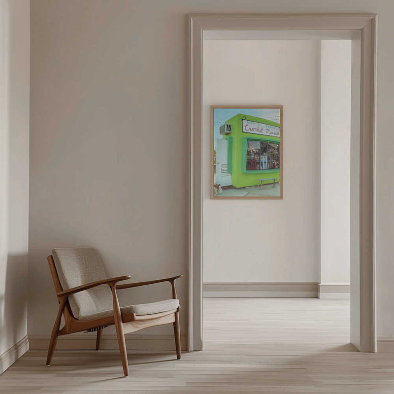 World Famous Crochet Museum - Stretched Canvas, Poster or Fine Art Print I Heart Wall Art