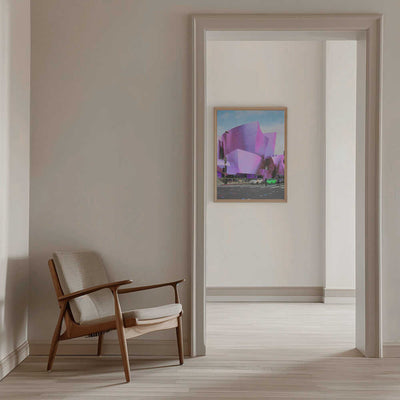 Violet Architectural Flow - Stretched Canvas, Poster or Fine Art Print I Heart Wall Art