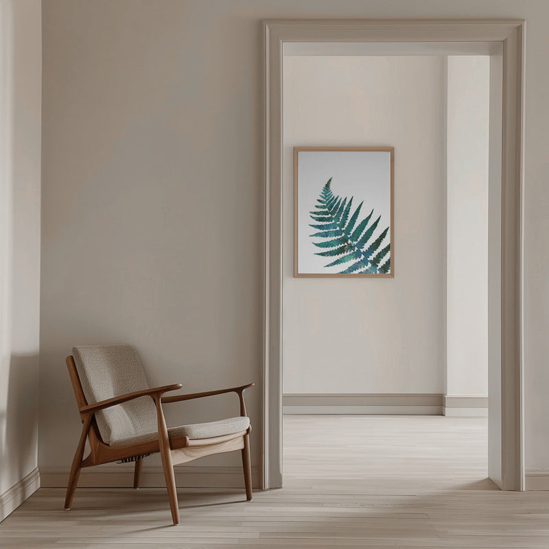 Watercolour fern - Stretched Canvas, Poster or Fine Art Print I Heart Wall Art