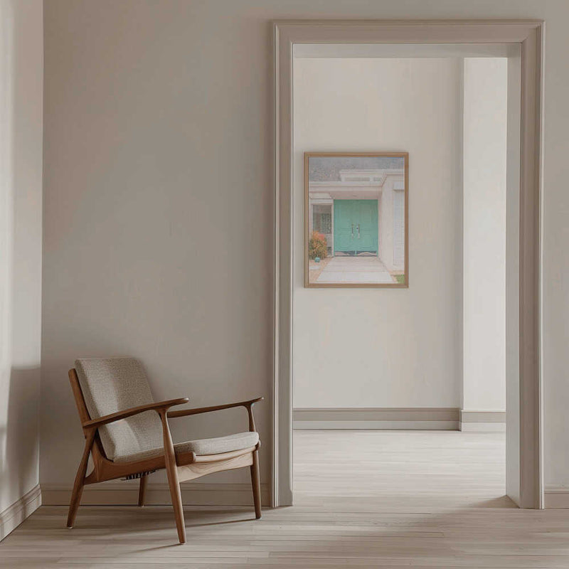 Turquoise Entryway - Stretched Canvas, Poster or Fine Art Print I Heart Wall Art