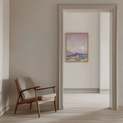 Moon Hills - Stretched Canvas, Poster or Fine Art Print I Heart Wall Art