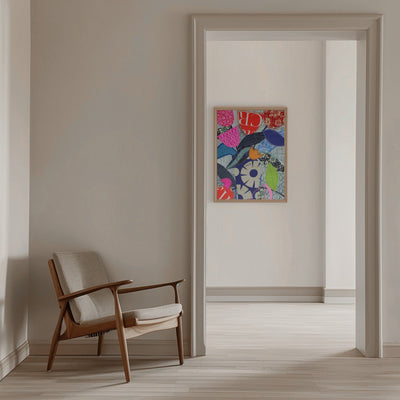 Vibrant Petals - Stretched Canvas, Poster or Fine Art Print I Heart Wall Art