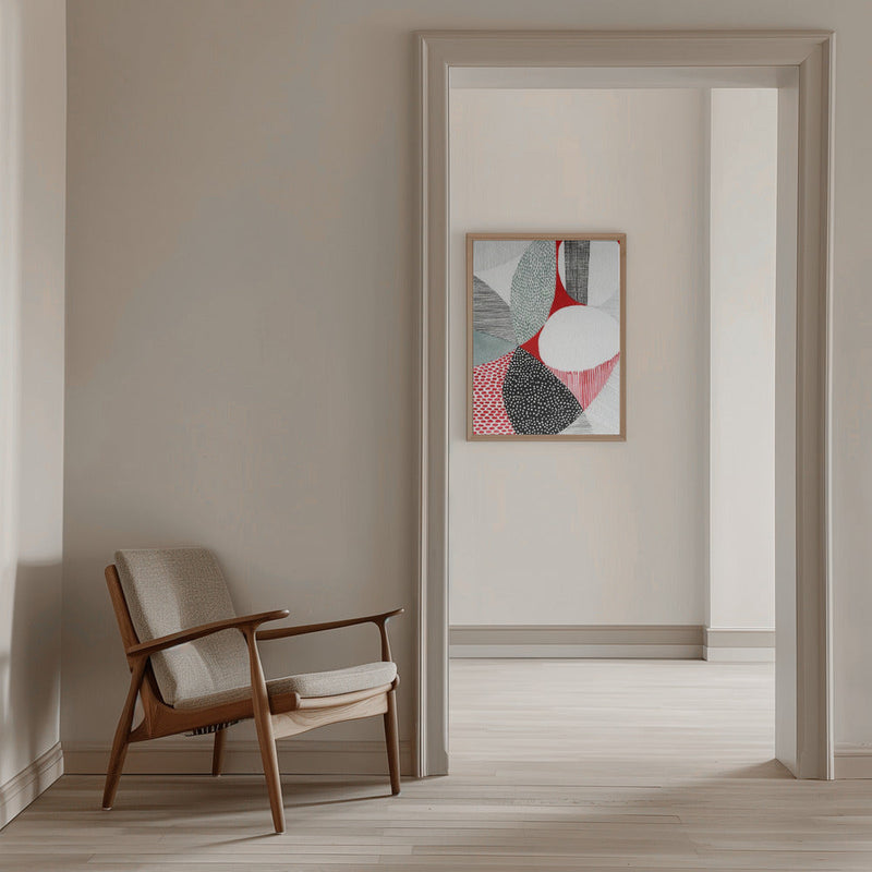 Geometric Patterns And Vivid Colors - Stretched Canvas, Poster or Fine Art Print I Heart Wall Art