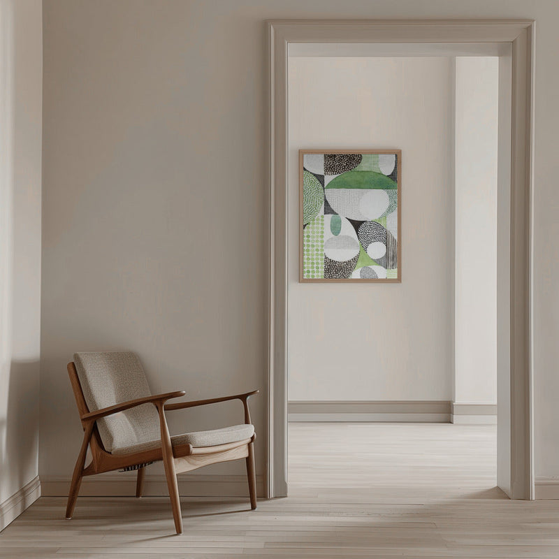 Geometric Shapes With Patterns - Stretched Canvas, Poster or Fine Art Print I Heart Wall Art