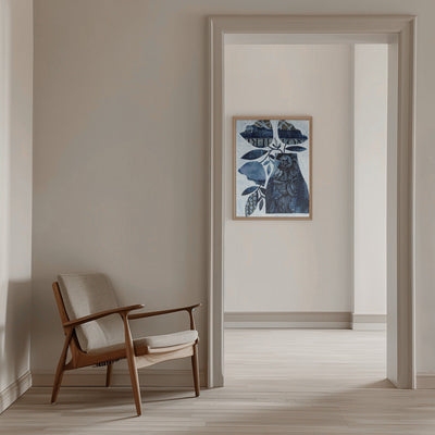 Indigo Blue Tulips - Stretched Canvas, Poster or Fine Art Print I Heart Wall Art